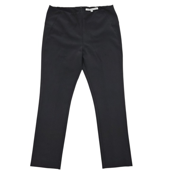 Veronica Beard Pants - Veronica Beard Black Scuba Knit High Rise Slim Tailored Trousers Pants Womens 12